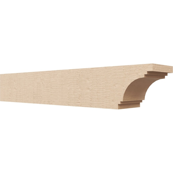 Ekena Millwork 6in. W x 6in. H x 36in. L Pescadero Woodgrain TimberThane Rafter Tail, Primed Tan RFTUR06X06X36PECRCPR - main